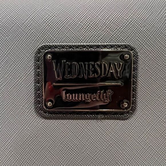 Loungefly X Wednesday Addams Nevermore Thing Cosplay Crossbody Bag NWT - Picture 6 of 9